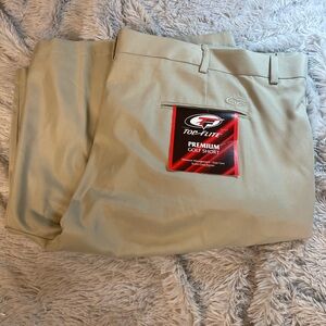 Top Flite Premium Golf Shorts in Tan